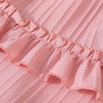 thumbnail image 4 of Fozruso 2 Piece Outfit Sets Summer Girls Outfits Toddler Casual Sleeveless Ruffled Shorts Set For 9 Months 6 Years Old ComFortable Playwear Everyday Wear,9-12 Months(Pink), 4 of 6