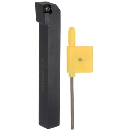 

Uxcell 15/32 Lathe Indexable Carbide Turning Tool Holder SCLCR1212H06 CNC 95°