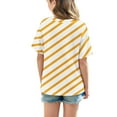 thumbnail image 5 of Bovxnpu Kids Summer Tops, Toddler Girls Casual T Shirt, Toddler Kids Boys Girls Fashion Cute Stripe Loose Soft Short Sleeve Top 14 Years, 5 of 7