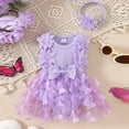 thumbnail image 2 of Onesies 3-6 Months Animal Baby Girl Clothes Newborn Romper Dress Infant Lace Ruffle Sleeveless Summer Outfits with Headband 0-12 Months, 2 of 7