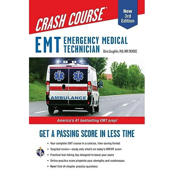 Pre-Owned EMT (Emergency Medical Technician) Crash Course with Online Practice Test, 3rd Edition: Get a Passing Score in Less Time (Paperback) 0738612871 9780738612874