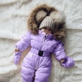 thumbnail image 5 of FAOWME Outerwear Romper Coat Warm Baby Jacket Snowsuit Girls Hooded Jumpsuit Onesie Girls Coat Jacket 18-24 Months, 5 of 7