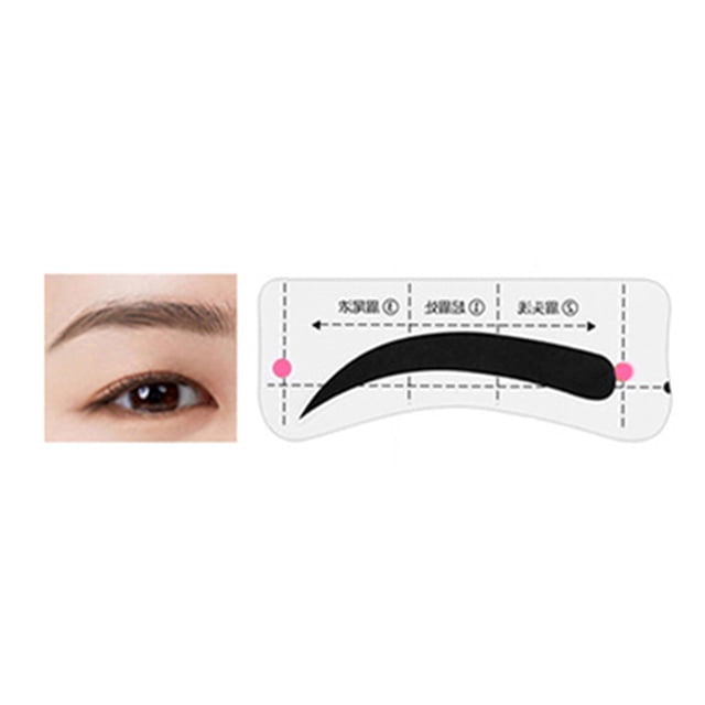 1 Set Eyebrow Stencil Sticker Disposable Brow Shaper Drawing Guide Tools DIY Women Beginner Eyebrow Shaping Template