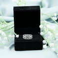 thumbnail image 5 of Rosec Jewels Lab Created Diamond Anniversary Ring - Designer Infinity Ring - EF-VS Quality, 925 Sterling Silver, US 4.00, 5 of 8