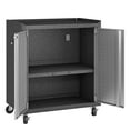 thumbnail image 3 of Manhattan Comfort Armoire de Rangement de Garage Roulante à 2 Portes, Noir/gris, 3 of 4