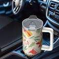 thumbnail image 5 of 30oz Christmas Ornaments Tumbler with Handle and Straw, Holiday Winter Festive Coffee Cup, Stainless Steel Insulated Mug, Gifts for Women, 5 of 5