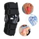 thumbnail image 5 of Soporte para articulación de rodilla de pierna, rodillera ajustable y transpirable, soporte fijo para esguince, color negro, 5 of 8