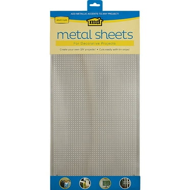 Silver Colored Metal Sheet 12 Inch X 24 Inch-Lincane