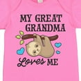 thumbnail image 4 of Inktastic My Great Grandma Loves Me with Sloth and Hearts Boys or Girls Baby Bodysuit, 4 of 5