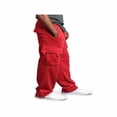 thumbnail image 4 of Fashion Men‘s Jogger Heavy Weight Fleece Cargo Pocket Sweat Pants, 4 of 5