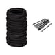 thumbnail image 2 of Pinzas para el cabello para mujeres, pinzas para peinar, pinzas para el cabello para niñas, bandas elásticas negras para el cabello, 120 piezas, cintas para el cabello para cabello grueso y rizado, si, 2 of 5