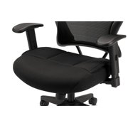 HON Wave Mesh High-Back Task Chair, with Height-Adjustable Arms, in Black (HVL702)
