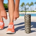 thumbnail image 2 of 20oz Brown and Black Leopard Print Skinny Tumblers Stainless Steel Tumbler with Lid and Straw,Vacuum Insulated Double Wall Travel Tumbler Cups with Cleaning Brush for Coffee,Tea, 2 of 6