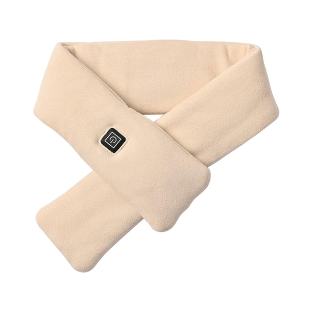 1 Collarín Eléctrico Babero Cálido -Segundo Calentamiento Rápido para Mujer Hombre Beige