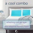 Comfort Revolution Originals Blue Bubble Gel + Memory Foam Cooling Bed
