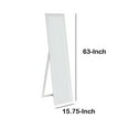 thumbnail image 5 of BenJara Elisabetta Full Length Standing Mirror with Decorative Design, White-Color:White,Size:63" x 1.65", 5 of 5