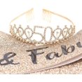 thumbnail image 4 of Set - 30e Anniversaire Sash 30 Cadeaux d'Anniversaire Parti Faveurs, Or, 4 of 5