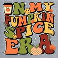 thumbnail image 6 of Wild Bobby In My Pumpkin Spice Era Groovy Letters Smiley Faces Thunderbolts Leaves Halloween Women Racerback Tank Top, Heather Grey, X-Large, 6 of 6