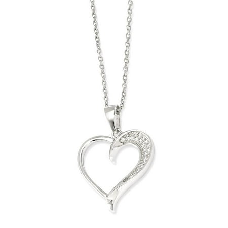 925 الفضة الاسترليني مكعب Zirconia Cz سلسلة قلادة قلادة سحر S / أحب المجوهرات الجميلة للنساء مجموعة هدايا