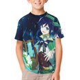 thumbnail image 2 of Genshin Impact Kids Short Sleeve Tee Shirt Novelty Crewneck T-Shirts Unisex Summer Blouse Tops for Boys Girls 100CM, 2 of 8
