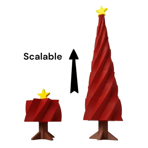 Rapeiae Retractable Christmas Tree Ornament - Expandable Hanging Decoration for Festive Holiday Decor for Home and Party Setup