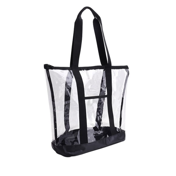 Qarigey Bolso de playa con asas reforzadas de alta resistencia, bolso transparente multiusos Bolsas de mensajero y de hombro