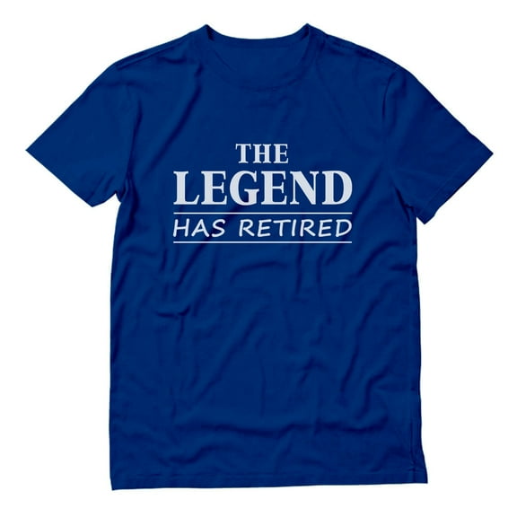 Tstars Men's Retirement Tshirt - The Legend Has Retired Tee - Humorous Retirement Gift - Perfect Retirement Party Outfit - Novelty Retired Apparel - Fun and Unique Retiree Tshirt