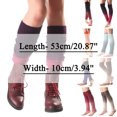 thumbnail image 3 of "Clearance" SNOWSONG Leg Warmers for Women Winter, Plus Size Leg Warmers Womens Leg Knitted Gradient Boot Socks Knee-length Wool Winter Socks, Slouchy Leg Warmers 1 Pair of Foot Warmers Wine One Size, 3 of 6