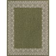 thumbnail image 1 of Unique Loom Tapis de Zone Florale de Bordure Extérieure 9' 10 x 13' Rectangle Vert/gris, 1 of 1