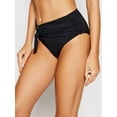 thumbnail image 2 of Seafolly Women's Standard Wide Side Bikini Bottom Swimsuit with Sash Belt, Active Black, 8 US, 2 of 2