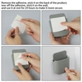 thumbnail image 4 of 2 Pack Remote Holders Wall Mount Hole Free, Self-Adhesive Storage Box, Pen Holder Remote Control Holder for Home, Office, School Supply, Gray, 4 of 8