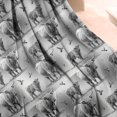 thumbnail image 3 of Gray Highland Cow Bird Pattern Blanket,Comfortable Soft Flannel Throw Blanket,All Season,Warm Lightweight Blankets for Sofa Bed Couch Living Room Chair,50"x60", 3 of 4