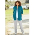 thumbnail image 5 of Woman Within Women's Plus Size Zip Front Shaker Cardigan, 5 of 6