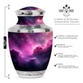 thumbnail image 2 of JAGASY Pink Galaxy Urn for Ashes for Women - Purple Cosmic Clouds Urn for Mom & Dad - Funeral Urns for Mother - Memorial Cremation Urns for Father - (10 Inch), 2 of 7