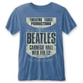 thumbnail image 1 of The Beatles - Camiseta Carnegie Hall Burnout para Adultos Unisex (Azul Medio), 1 of 2