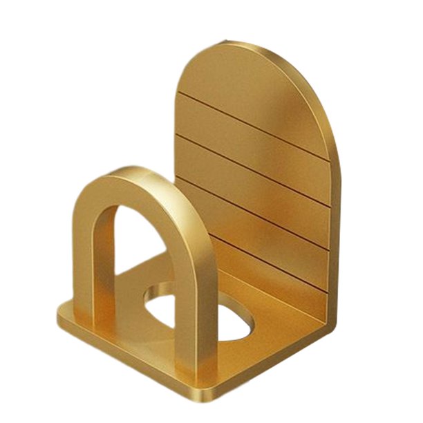 Estante organizador de esponja Baoblaze Aluminio Durable Universal en forma de U Dorado