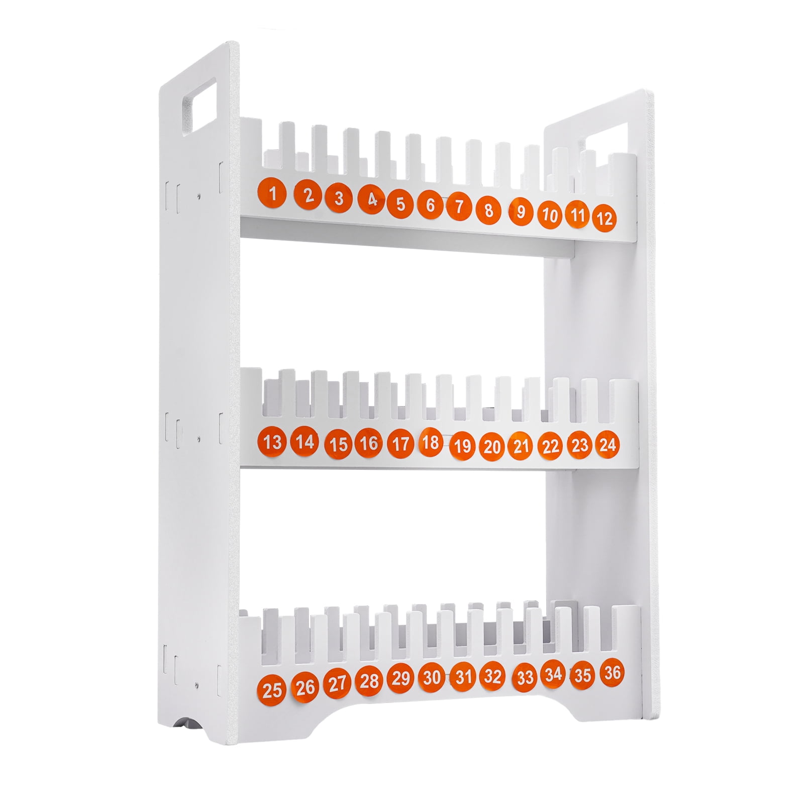 40.3*18.5*56.5cm 36 Slots Cell Phone Holder Classroom Storage Rectangular PVC Cell Phone Stand Rack with Curved Shape