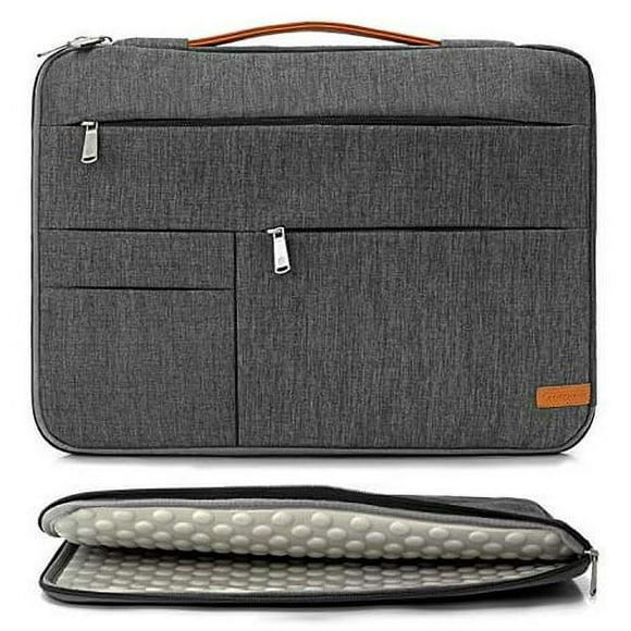 KINGSLONG Housse pour Ordinateur Portable 17 17.3 Pouces, Sacoche Légère et Mince pour Ordinateur Portable, Notebook, Ultrabooks, Sac à Main pour Hommes et Femmes