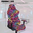 thumbnail image 7 of KUIFORTI Leopard Print Gaming Chair Cover with Armrest Covers Comfortable Gaming Chair Covers Slipcovers 4Pcs Easy Installation Breathable for Home, Shop, Living Room, Office, 7 of 7