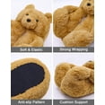 thumbnail image 3 of Women's Teddy Bears Slippers, Fuzzy Animal Slippers, Cute House Bear Slippers, Indoor Shoes Warm Winter All-Inclusive Women Home Slippers, 3 of 6