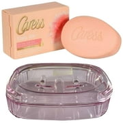 Caress Daily Silk Bar Soap 106 g & Dish Soap, 2 Items per Pack