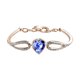 thumbnail image 1 of Corazón de melocotón pulsera de cobre blanco pulsera de platino Mujer Novia Joyería Hombres y Mujeres Pareja pulsera, 1 of 2