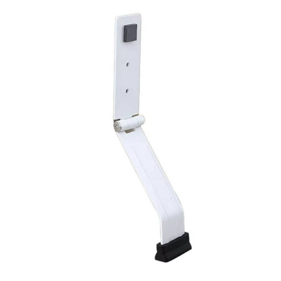 Foldable Door Stopper Heavy Duty Stops Holder Anti-Theft Fixer Bathroom Self-Adhesive Buffer White