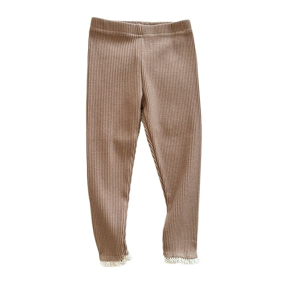 FYDUU Toddler Girls Leggings Solid Color Kids Long Pants Basic Leggings Comfortable Stretch Soft Leggings Tights Pants Girls Leggings Fashion Clothes