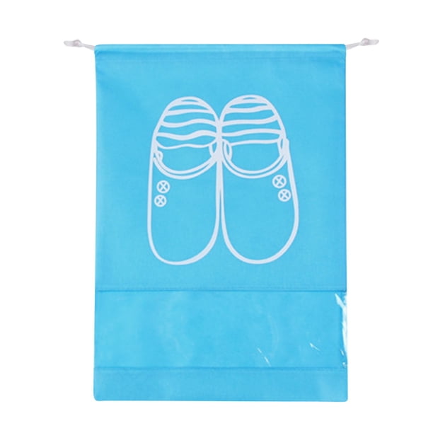 Ganfancp Bolsas de Viaje para Zapatos de 1 Pieza, Bolsas de Tela Sin Tejer con Cordón para Guardar Zapatos, Organizadores Portátiles de Zapatos para El Hogar y Bolsas de Zapatos Deportivas para Hombr