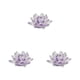 thumbnail image 4 of Billuyoard Cristal Flor de loto Piedras naturales Pisapapeles Cristales Colección de flores Adornos Recuerdos de boda Púrpura Type1 NO1, 4 of 6
