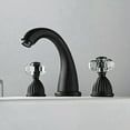 thumbnail image 4 of Grifo de Baño de Dos Manijas de Estilo Vintage, Grifo de Orificios, Grifo de Lavabo de Baño con Manija de Cristal, 4 of 5