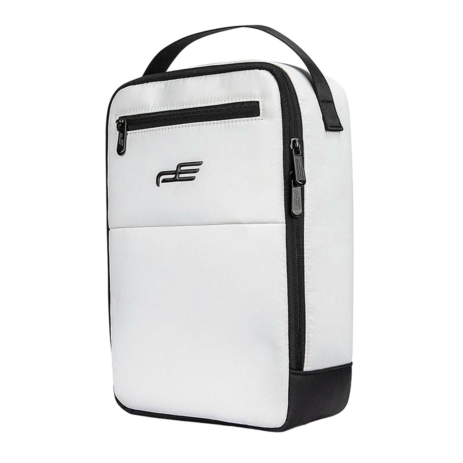 Golf Shoe Storage Bag Zippered Golf Bag Golf Gift for Men Women White