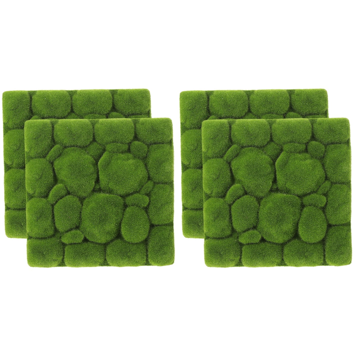 MLINS 4 pcs  Simulation Moss Foams Board Green Plants Wall Decoration DIY Wall Background