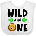 thumbnail image 3 of Inktastic Wild and One Cute Lion Birthday Boys or Girls Baby Bib, 3 of 4